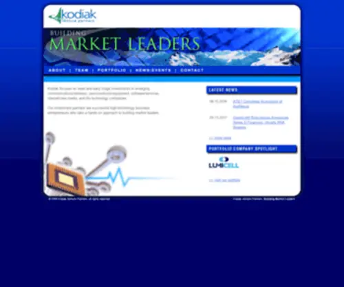 Kodiakvp.com(Kodiak Venture Partners) Screenshot