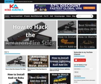 Kodiamerica.com(Kodi America Home) Screenshot