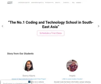 Kodingnext.com(No.1 Coding and Technology School in South) Screenshot