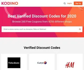 Kodino.com(Kodino slevové kupóny) Screenshot