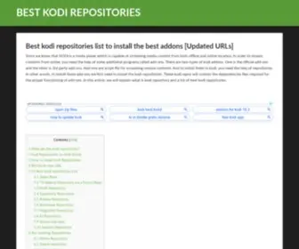 Kodirepo.co(Best Kodi Repositories that still works in 2023 to install the Kodi addons) Screenshot