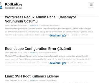 Kodlab.org(KodLab, geli?tiriciler i) Screenshot