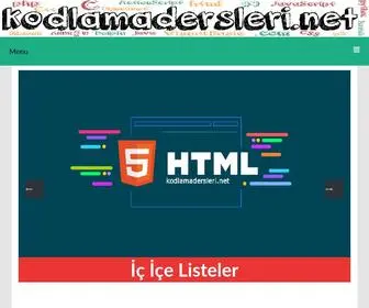 Kodlamadersleri.net(Itim Platformu) Screenshot