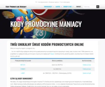 KodypromocyjNemaniacy.pl(Twój unikalny świat kodów promocyjnych online) Screenshot