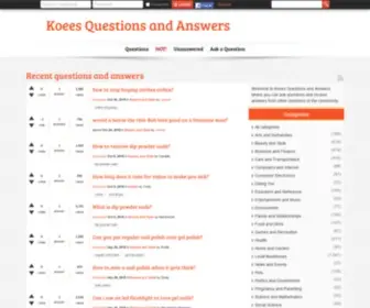 Koees.com(Koees Questions and Answers) Screenshot