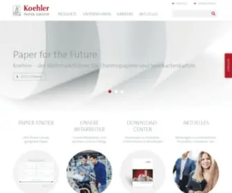 Koehlerpaper.com(Koehler Paper Group) Screenshot