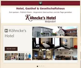 Koehnckes-Hotel.de(Köhncke's Hotel Metjendorf) Screenshot