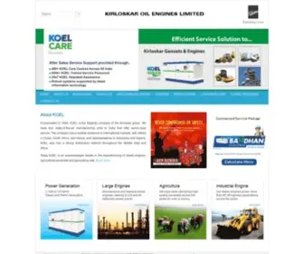 Koel.co.in(Kirloskar Oil Engines Ltd) Screenshot