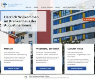 Koeln-KH-Augustinerinnen.de(1 Krankenhaus Köln) Screenshot