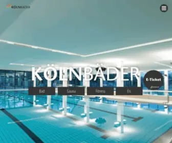 Koelnbaeder.de(KölnBäder GmbH) Screenshot