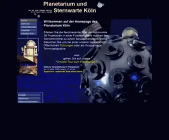 Koelner-Planetarium.de(Planetarium K) Screenshot