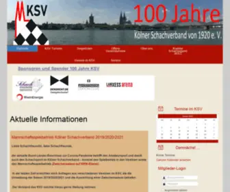 Koelner-Schachverband.de(Kölner Schachverband von 1920 e) Screenshot