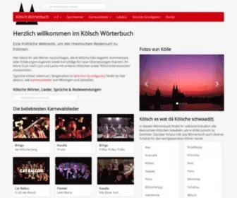 Koelsch-Woerterbuch.de(Kölsch Wörterbuch) Screenshot
