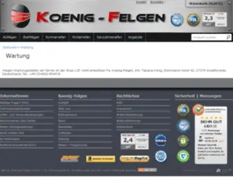 Koenig-Felgen.de(Koenig-Felgen Reifen Shop) Screenshot