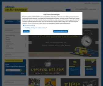 Koenigs-Erlaeuterungen.de(Königs) Screenshot