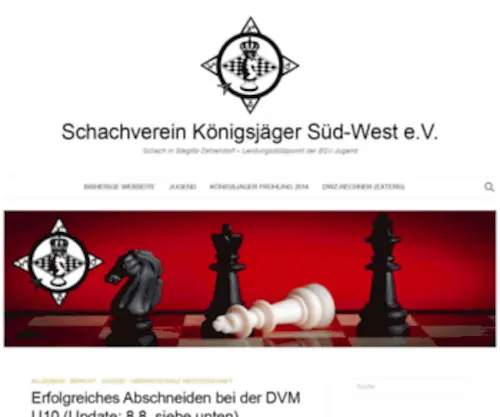 Koenigsjaeger.de(Schach in Steglitz) Screenshot