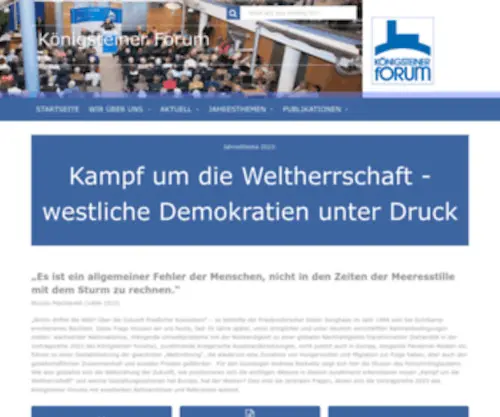 Koenigsteiner-Forum.de(Königsteiner Forum) Screenshot