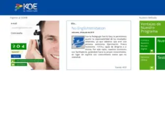 Koeonline.net(Inicio de sesión KOE®) Screenshot