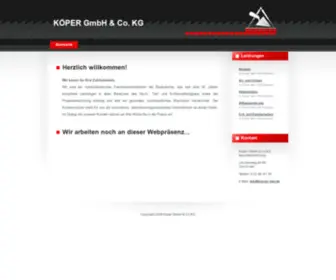 Koeper-Bau.de(Köper GmbH & Co.KG) Screenshot