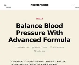Koerperklang.net(Koerper Klang) Screenshot