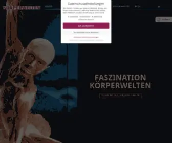 Koerperwelten.de(Faszination KÖRPERWELTEN) Screenshot