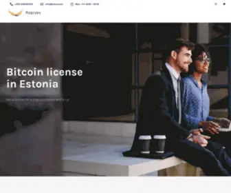 Koeruvv.ee(Bitcoin license in Estonia for everyone) Screenshot