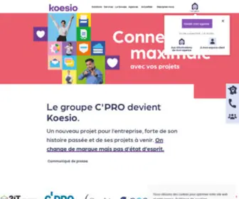 Koesio.com(N°1 des services numériques des PME et collectivités) Screenshot