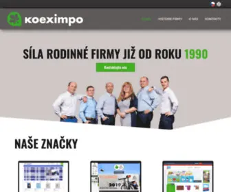 Koeximpo.cz(Společnost Koeximpo) Screenshot