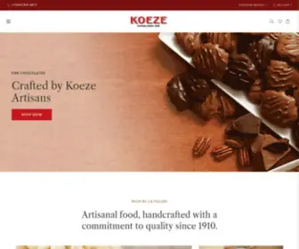 Koeze.com(Koeze Gourmet Nuts) Screenshot