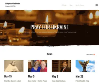 Kofc14700.org(Knights of Columbus Council #14700) Screenshot