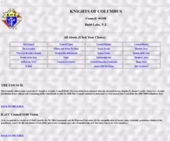 Kofc6100.org(KNIGHTS OF COLUMBUS) Screenshot