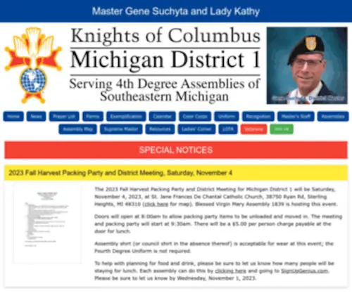 Kofcmidistrict1.org(Kofcmidistrict1) Screenshot