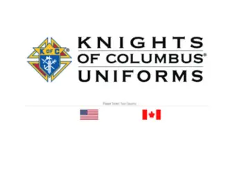Kofcuniform.com(Knights of Columbus) Screenshot