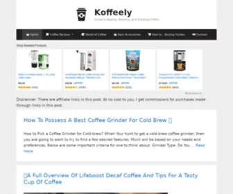 Koffeely.com(Guide to Buying) Screenshot