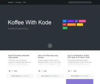 Koffeewithkode.com(With programming) Screenshot