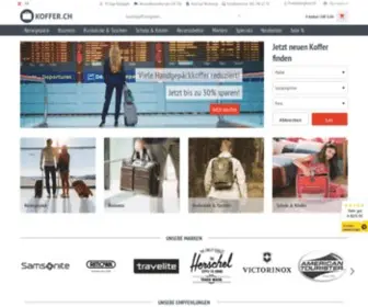 Koffer.ch(Koffer, Reisegep) Screenshot