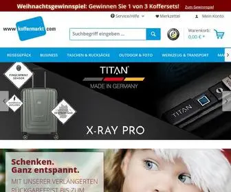 Koffermarkt.com(Koffer & Reisegepäck bei Koffermarkt) Screenshot