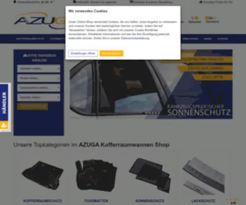 Kofferraumwannen.de(Kofferraumwanne, Kofferraummatte und Autozubehör zu TOP-Preisen) Screenshot