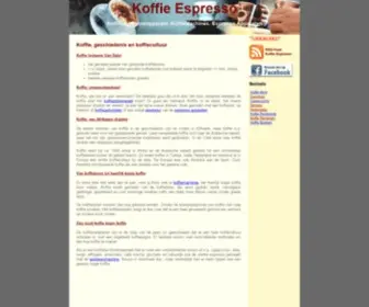 Koffie-Espresso.be(Koffie, Koffiezetapparaat, Koffiemachines, Espresso Apparaten) Screenshot