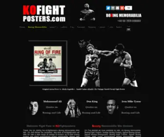 Kofightposters.com(Boxing Fight Posters from KO Fight Posters) Screenshot