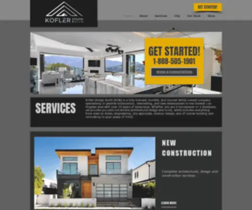 Koflerdesignbuild.com(Kofler Design Build) Screenshot