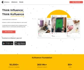 Kofluence.com(Home) Screenshot