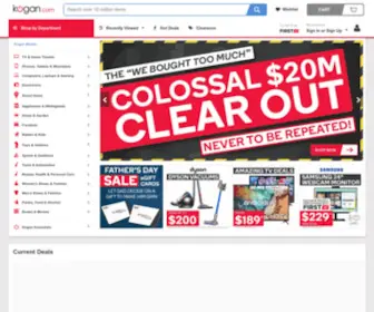 Kogan.com(Australia's Premier Shopping Destination) Screenshot
