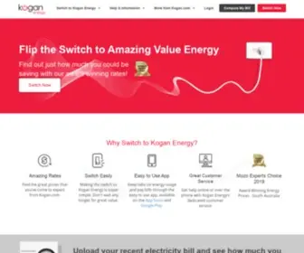 Koganenergy.com.au(Kogan Energy) Screenshot