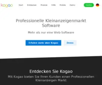 Kogaoscript.com(Kogao Kleinanzeigen Anzeigenmarkt) Screenshot