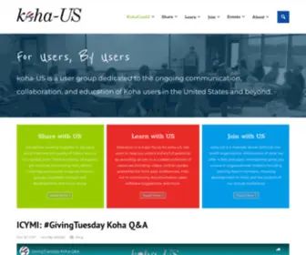 Koha-US.org(Learn Collaborate Change) Screenshot