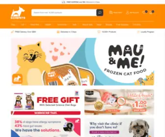 Kohepets.com.sg(Online Pet Shop) Screenshot