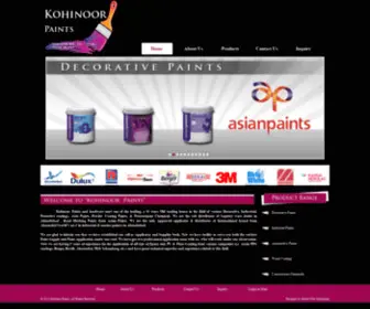 Kohinoorpaints.co.in(Painting Solution in Ahmedabad) Screenshot