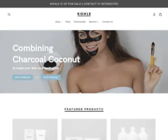 Kohle.com.au(Charcoal Skincare Online) Screenshot