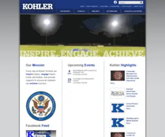 Kohlerpublicschools.org(Kohler School District) Screenshot